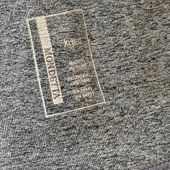 Mondetta Womens XL Grey Leggings High Rise Workout Pockets Athletic Yoga Pants - Picture 6 of 9